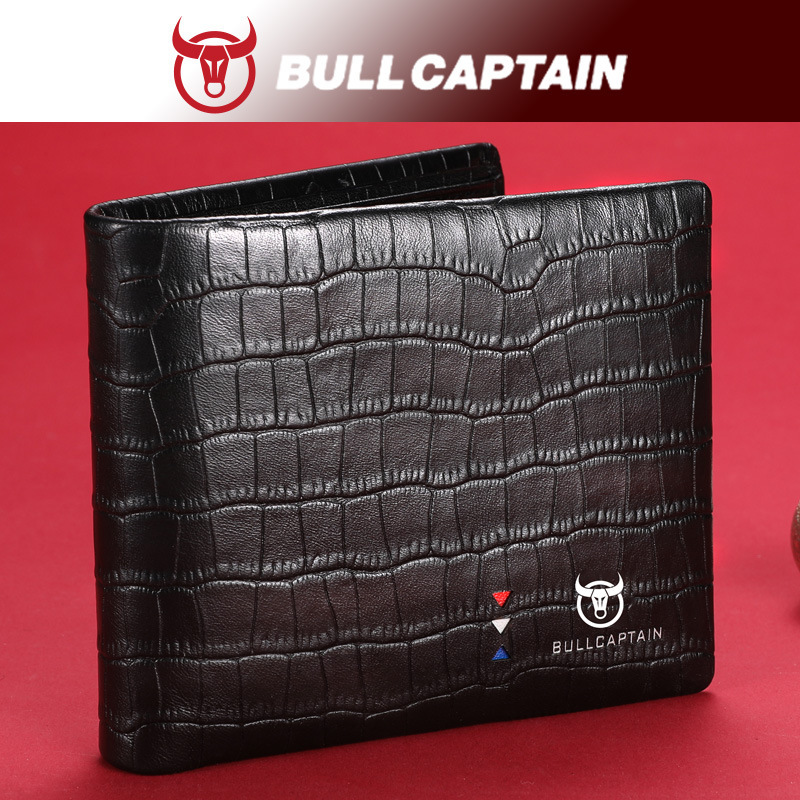 Captain Niu BULLCAPTAIN first layer cowhide men's wallet genuine leather gift for husband Valentine's Day birthday gift Captain Niu BULLCAPTAIN first layer cowhide men's wallet genuine leather gift for husband Valentine's Day birthday gift