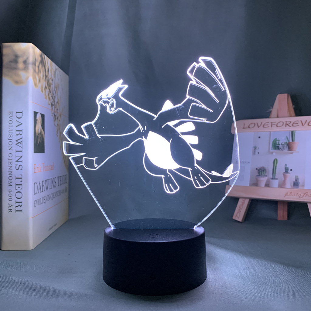 Baokemeng Pikachu 3D luz de la noche LED producto creativo mascota elfo regalo lámpara Mesa mágica bebé