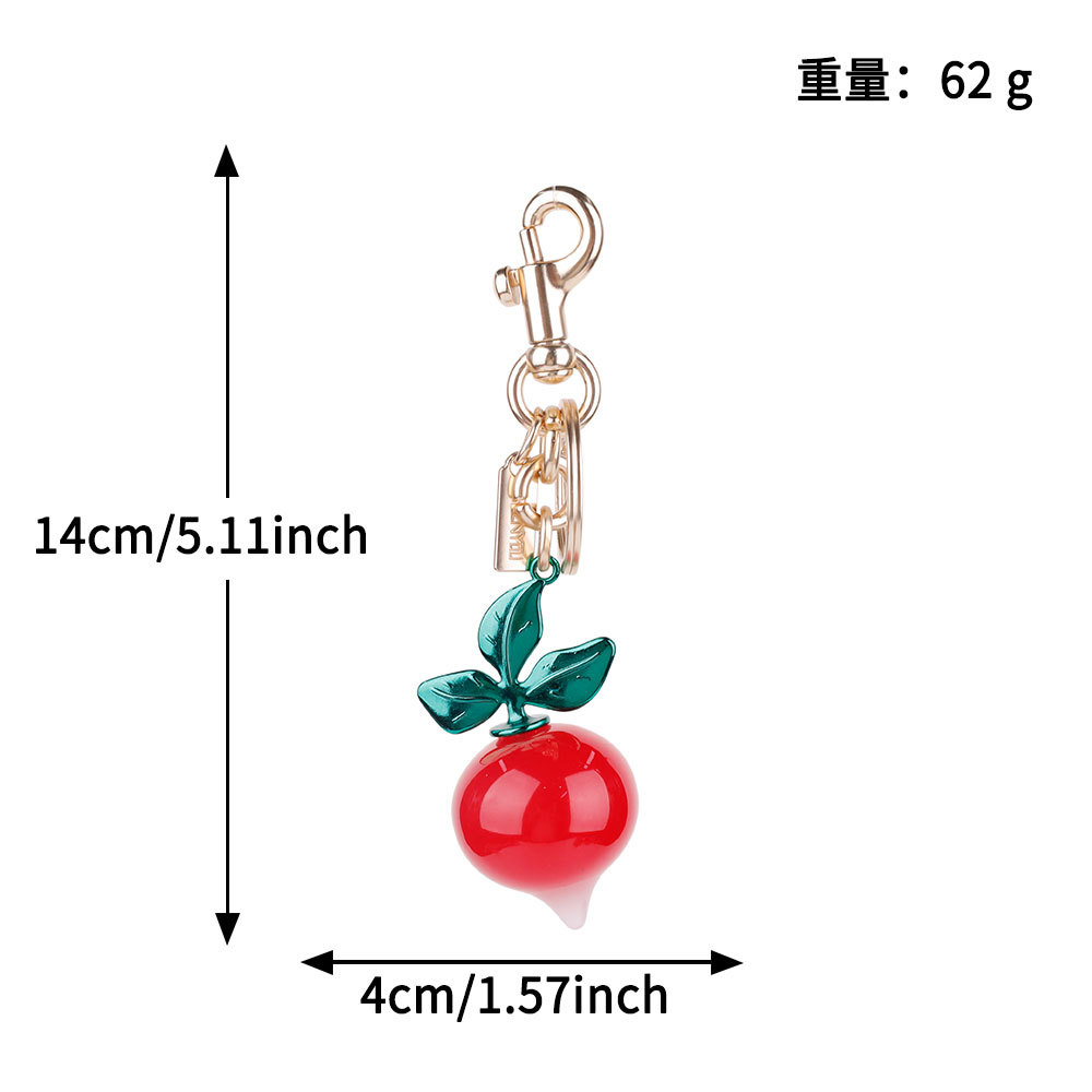 Transfronterizos directamente para bolsas de cereza colgantes de moda llaveras de automóviles llaveras de Amazon llaveras de metal accesorios de bolsas al por mayor
