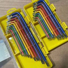 Nine-color high-looking spherical hexagonal wrench, plum blossom wrench, hexagonal wrench, T-shaped color portable