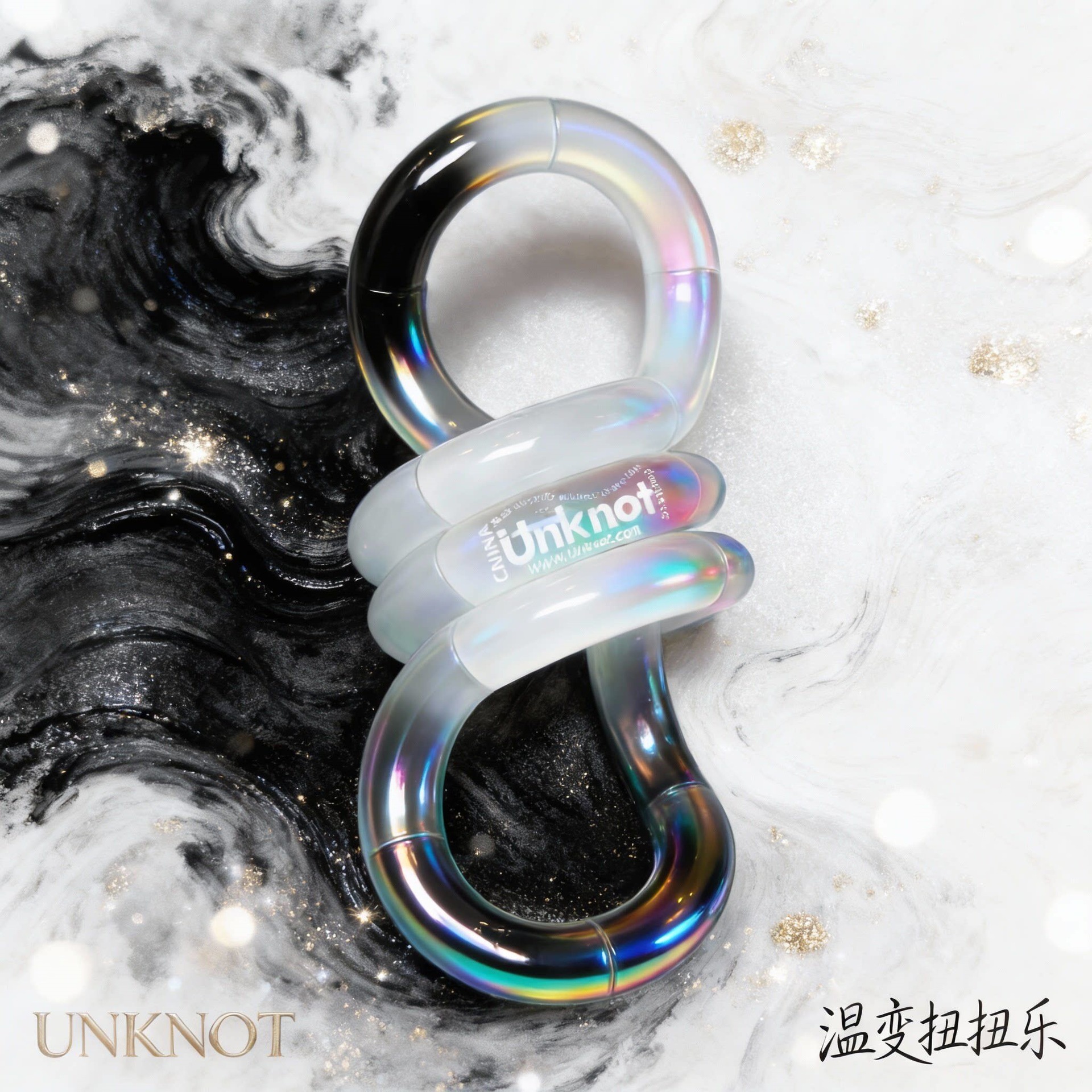 Unknot oficial genuino Twist Le Tang el mismo tipo de juguete de artefactos descomprimidos tango sensible a la temperatura decoloración pellizco pellizco pellizco 6
