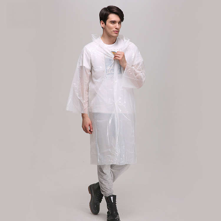 Long fashionable raincoat for swimming
