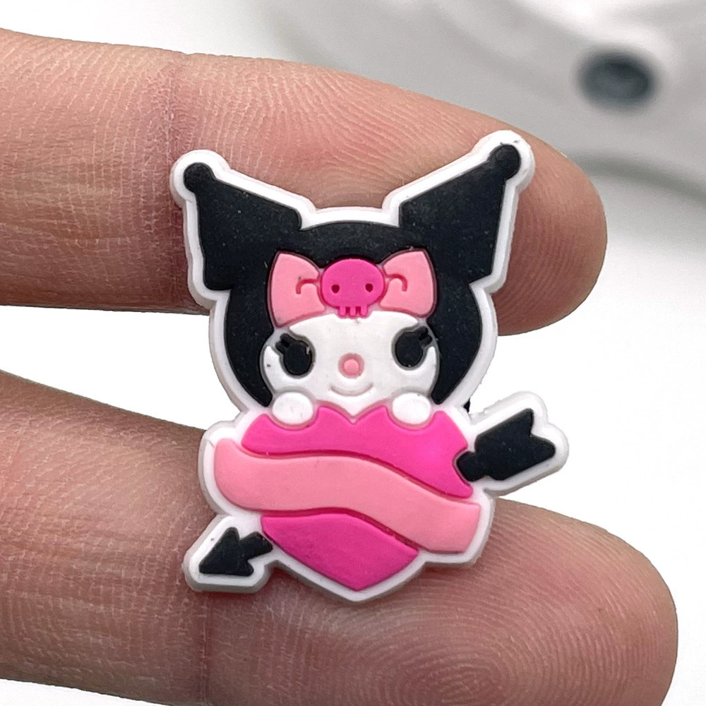 Подвески для обуви (Sanrio) Kuromi & My Melody Croc Jibbitz, assorted flower buckles, мультицветный набор