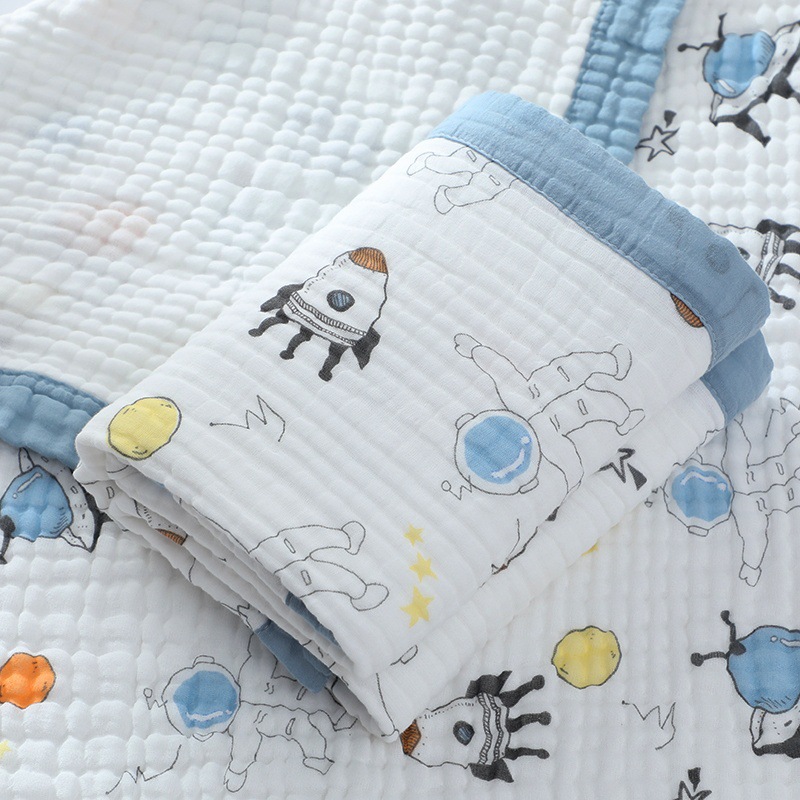Toallas de gaza para bebés de seis capas de espuma de alta densidad para niños, toallas de baño para bebés, toallas de almuerzo para niños image 12