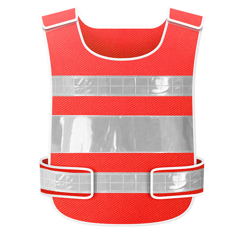 chaleco de seguridad reflectante de malla de tráfico ventilado personalizado chaleco de construcción de trabajadores sanitarios fluorescentes impresión de ciclismo