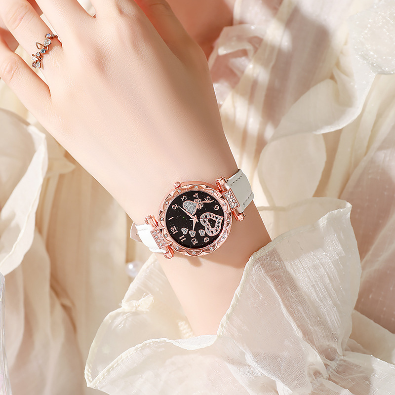 Comercio exterior transfronterizo spot moda simple reloj de cinturón mujer casual estudiante cuarzo reloj de mujer fábrica reloj al por mayor