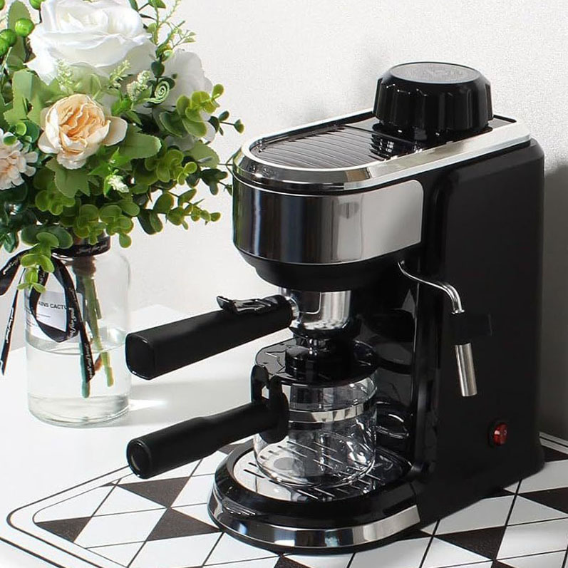 European Standard Italian Espresso Machine Office Steam Milk Brewing Coffee Machine Latte Coffee Pot Moka Pot European Standard Italian Espresso Machine Office Steam Milk Brewing Coffee Machine Latte Coffee Pot Moka Pot