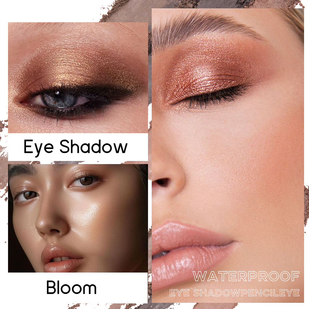 Clubday Cross-border Double-headed Pearlescent Eyeshadow Stick, long-lasting waterproof, lazy eye makeup brightening, high-gloss, under-eye Eyeshadow pen undefined