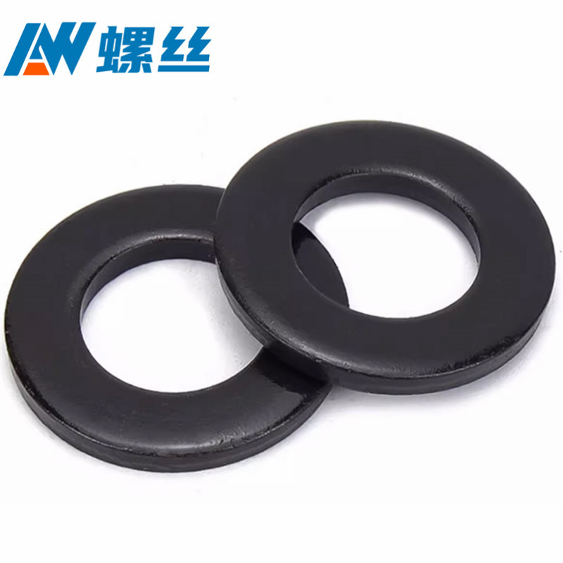 大包装黑色304不锈钢平垫加大垫圈华司发黑垫片超薄加宽厚镀黑锌