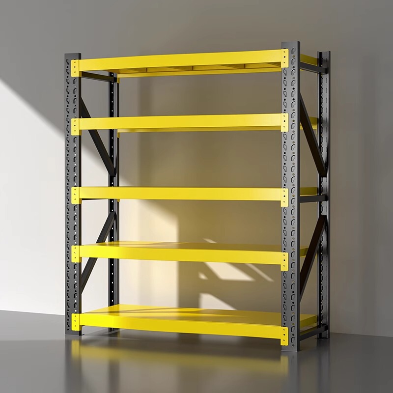 Warehouse Shelves Multi-Layer Warehouse Heavy-Duty Super Load-Bearing Storage Racks Household 2.5m Cargo Iron Shelves