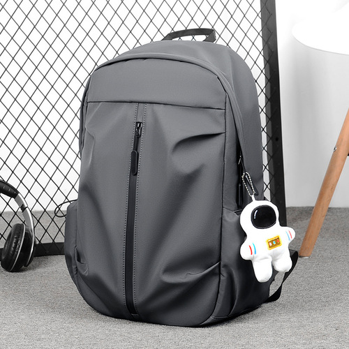 Cross-border fashion backpack for men and women, casual backpack, laptop bag, high-style schoolbag for middle and high school students, and college students.
