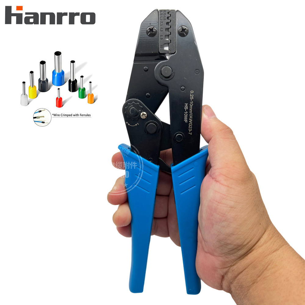 HS-10WF专用管型端子压线钳电工压接0.25-10mm2