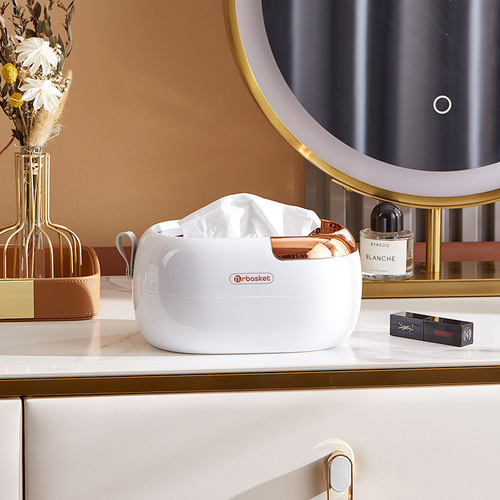 Home Light Luxury Tissue Box Nordic Minimalist Modern Desktop Coffee Table Living Room Napkin Paper Spring Wall Mounted Tissue Box