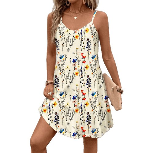 Product: Hand-Painted European and American Fashion Cross-Border AliExpress Printed Tank Dress