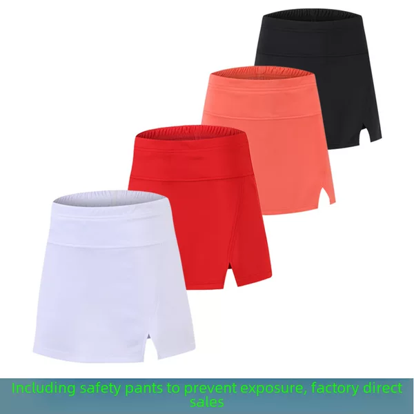 Badminton Skirt, Short Skirt, Women's Tennis Skirt, Slim-Fitting, Hip-Hugging Skirt, Competition Training Sports Skirt, Short Style