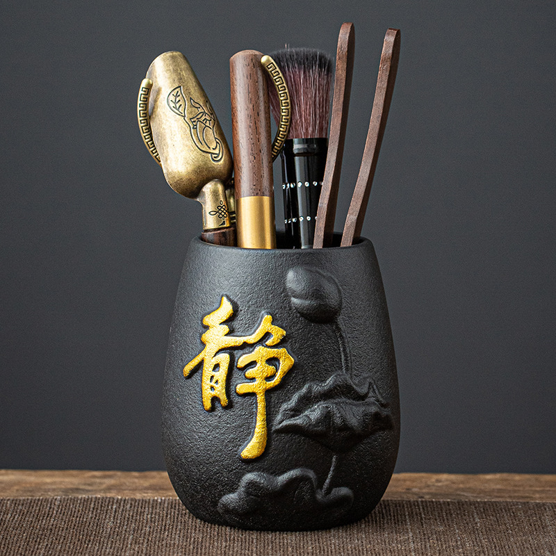 黑檀木茶道六君子套装功夫茶具配件大全6君子茶夹养壶笔泡茶用具|undefined
