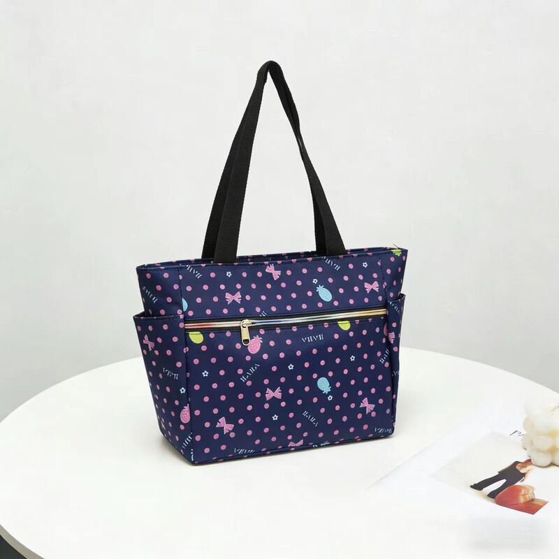 Fashion Printed Women's Handbag Shoulder Bag Multi-Pocket Shopping Bag Going Out Mummy Bag Waterproof Oxford Cloth