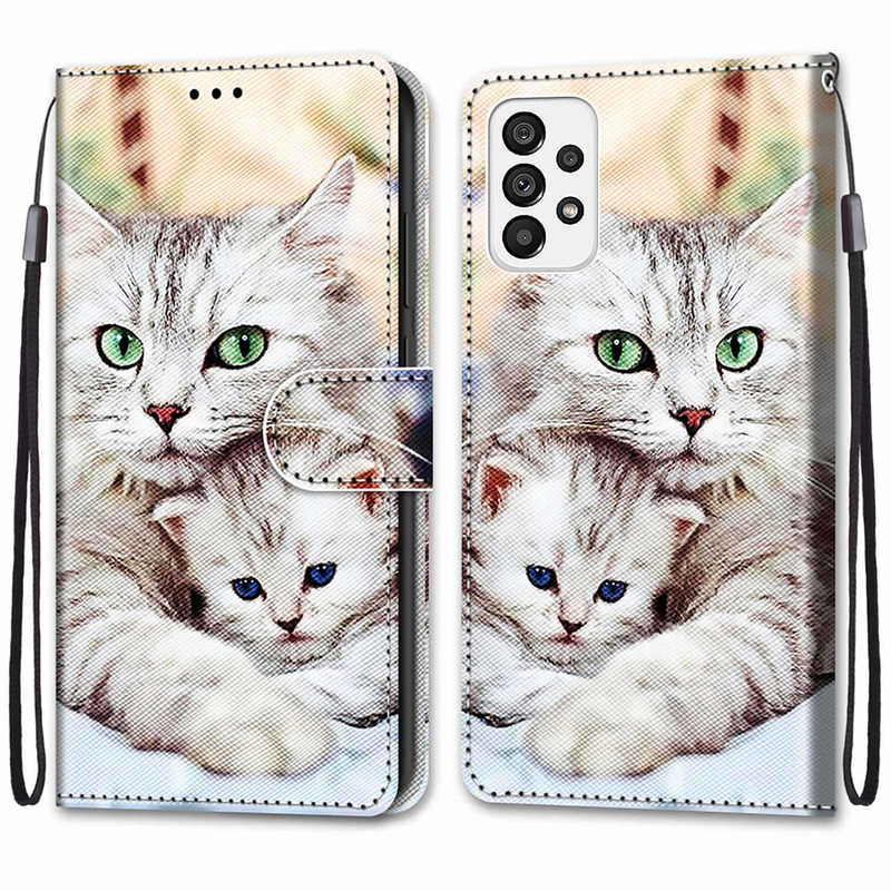 Cross-Border New Model Suitable for Samsung S26 Ultra 3D Painted Leather Case Samsung Note 20 Flip Cover Card Slot Protective Case