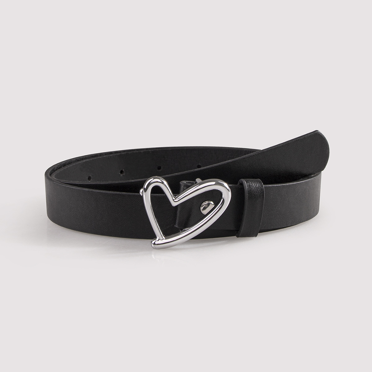 Ig Style Heart Shape Pu Leather Alloy Plating Women's Leather Belts display picture 1