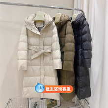 广州十三行平湖白鸭绒女士羽绒服高级感中长款冬季女装外套女批发
