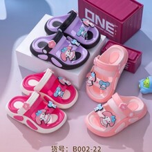 2025夏新款儿童Eva凉鞋卡通拖鞋女童软底防滑后跟带婴小中童凉鞋