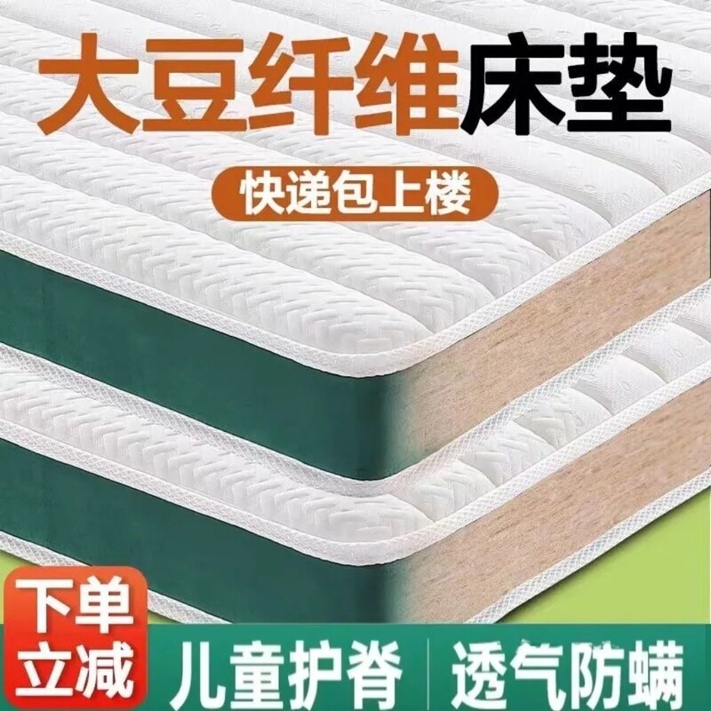 Spine Protection Soy Fiber Mattress Palm Mat Natural Coconut Palm Hard Mat Latex Hard Thick and Thin Top Ten Famous Hard Mattress Palm