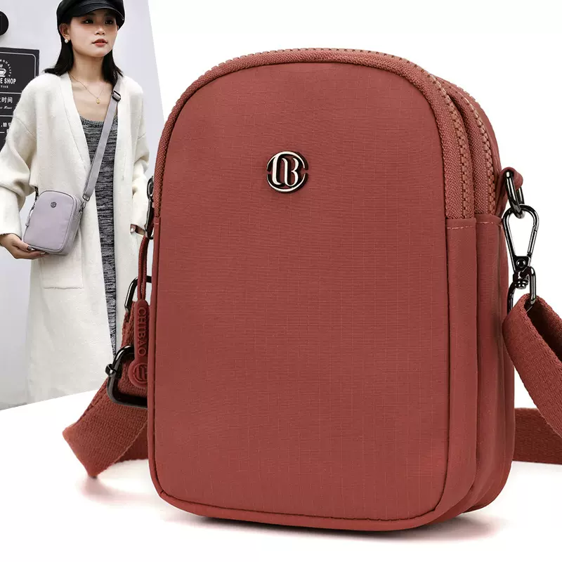 新款纯色简约单肩包女户外便携通勤时尚小方包百搭零钱手机斜挎包