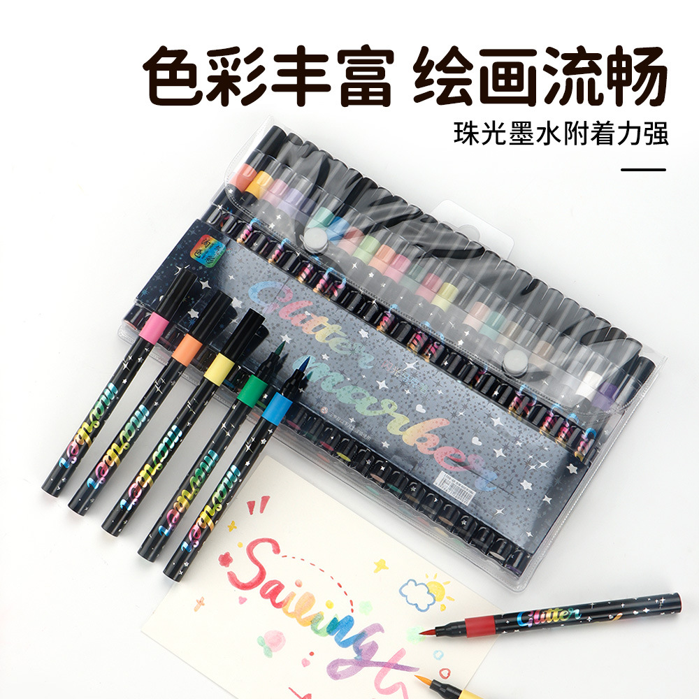 Transfronterizos de una sola cabeza flash marcador de arte estudiantes pintando graffiti flash marcador fluorescente al por mayor en stock