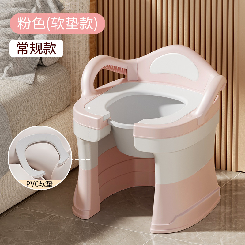Silla Inodoro Portátil para Baño de PP Antideslizante para Ancianos y Embarazadas image 27
