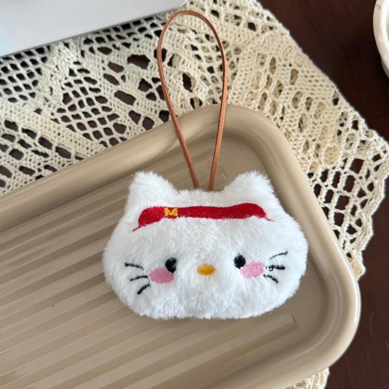 新款毛绒卡通kitty挂件钥匙链可爱少女心玩偶钥匙扣学生包包挂件|undefined