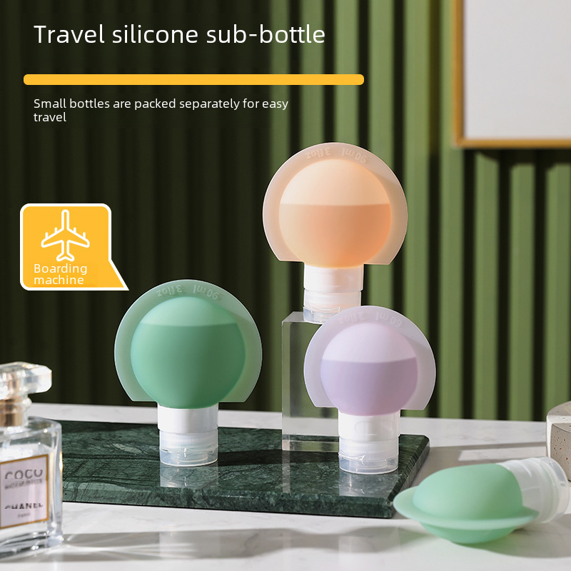Travel portable bottles for shampoo, cosmetics, shower gel, travel lotion, skincare, and makeup remover oil