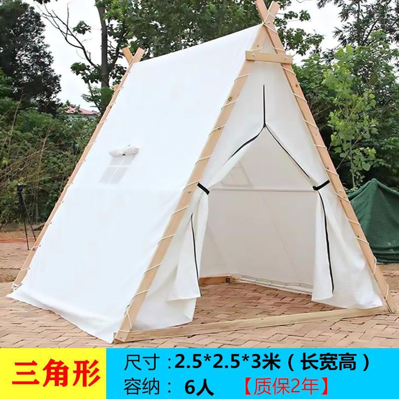 부식 방지 목재 삼각형 텐트-방수 옥스포드 천 크기 2.5*2.5