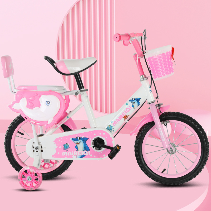 Bicicletas infantiles de 12 - 16 pulgadas, niños y niñas de 3 - 8 años de acero al carbono ligero con ruedas auxiliares, bicicleta infantil