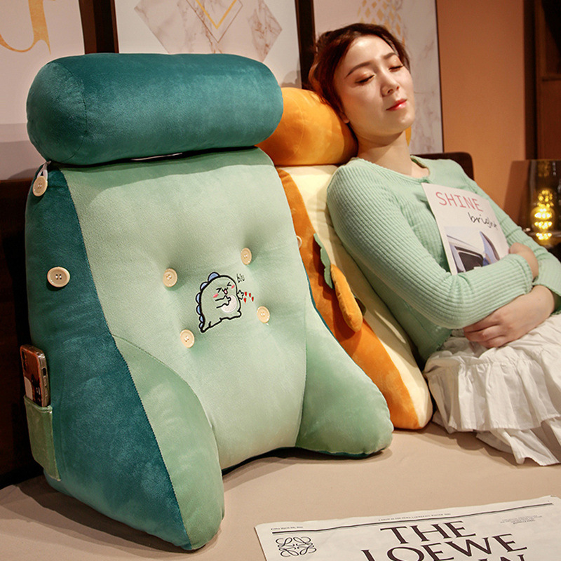 Super Comfortable Bedside Soft Bag Pillow Large Backrest Sofa Pillow Cushion Dormitory Student Pillow Bed Reading Bed Pillow