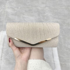 新しいライト高級クラッチバッグヨーロッパとアメリカのファッションプリーツ宴会バッグ結婚式のディナーウェディングパーティー誕生日宴会に適しています
