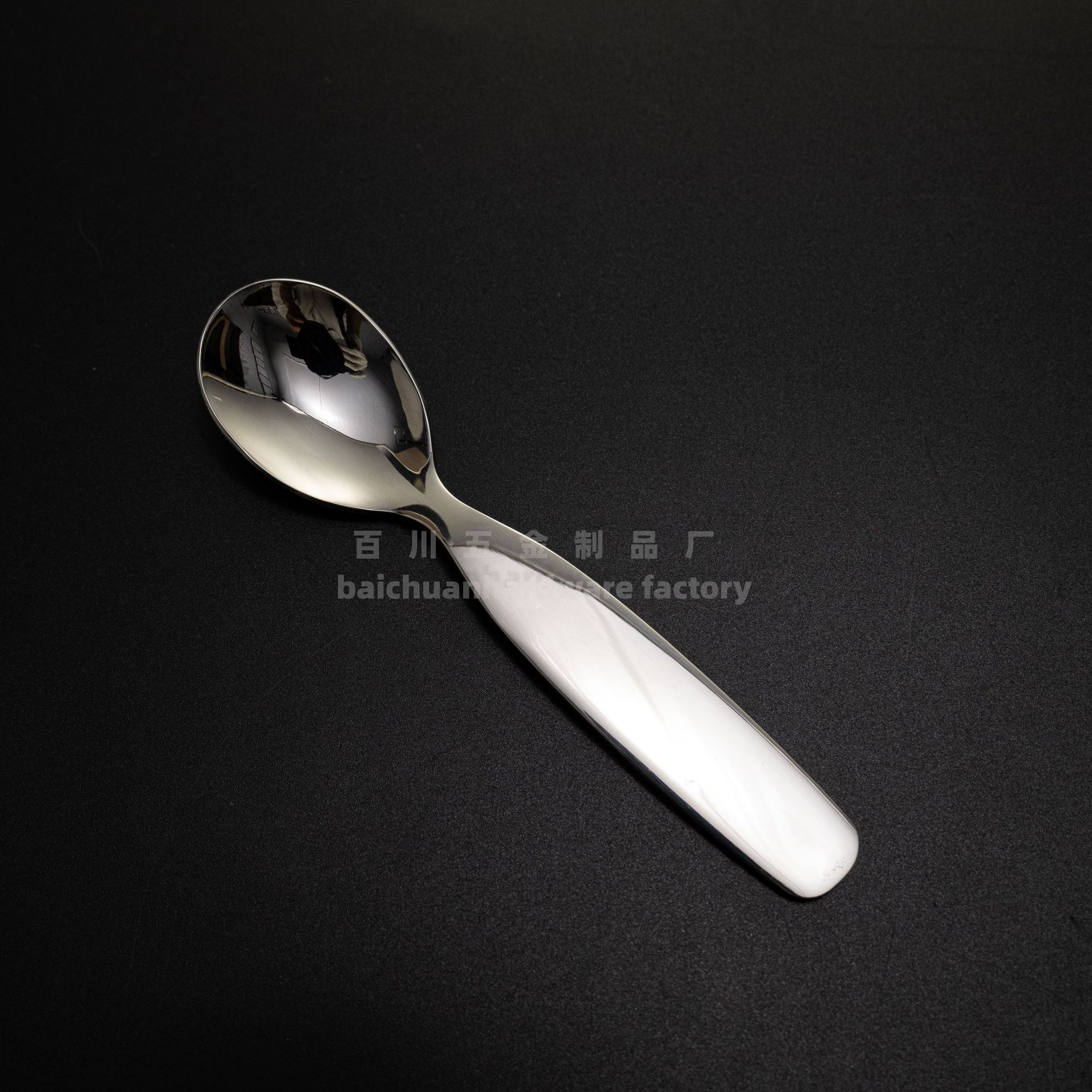 작은 원형 스푼-실버