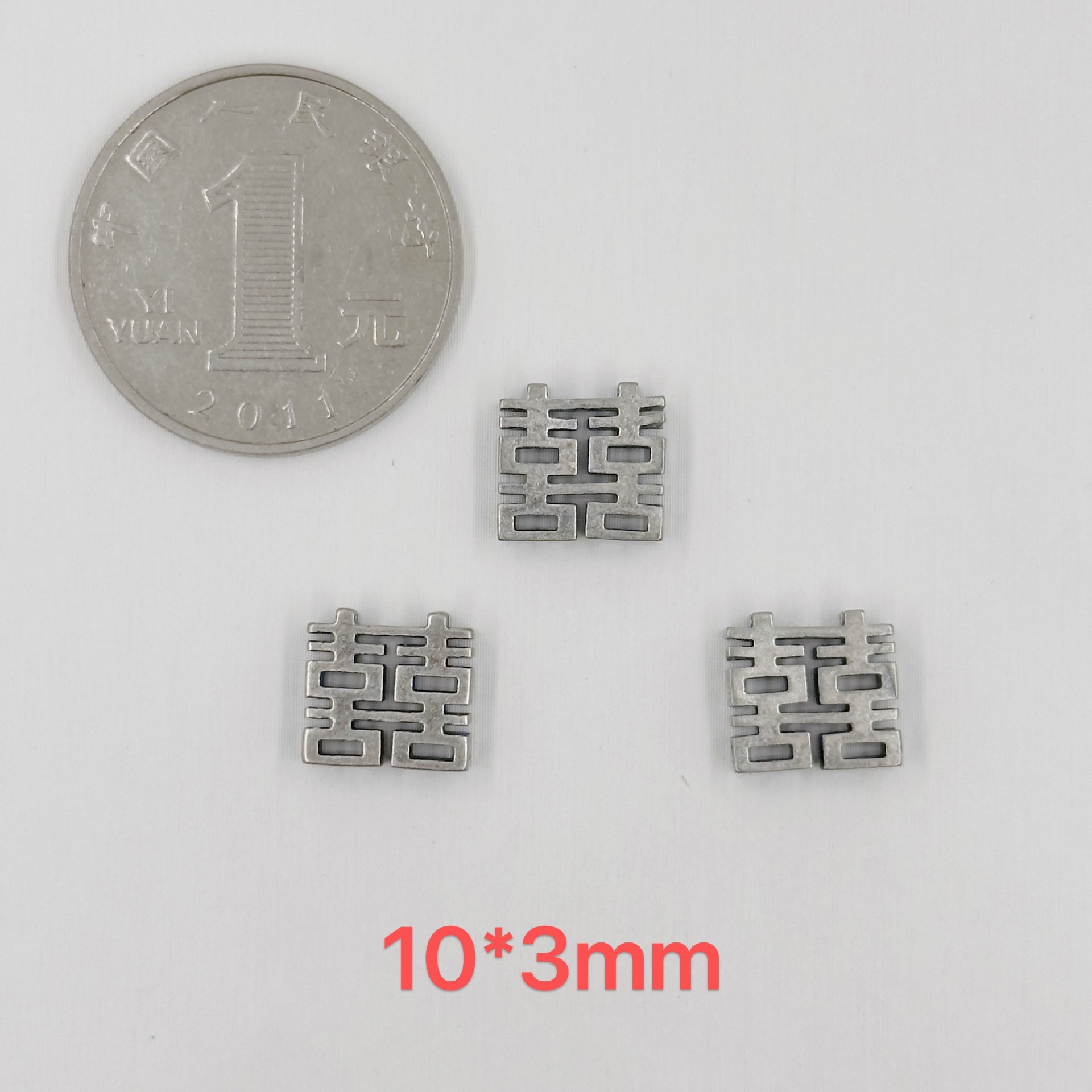 384-417 Shanxi vintage old silver spacer beads DIY accessories 9997 silver bracelet jewelry accessories