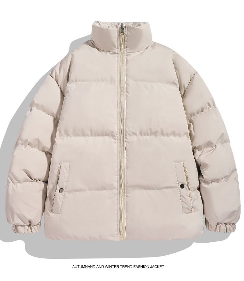 Vêtements pour hommes Veste double face pour hommes en automne et en hiver, veste décontractée ample, manteau en coton, manteau en coton épaissi,_voghion.com