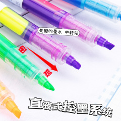 COLNK642 Dual-Head Dual-Color Gel Pen Set for Students, Marking and Drawing, Large Capacity Colorful Pens