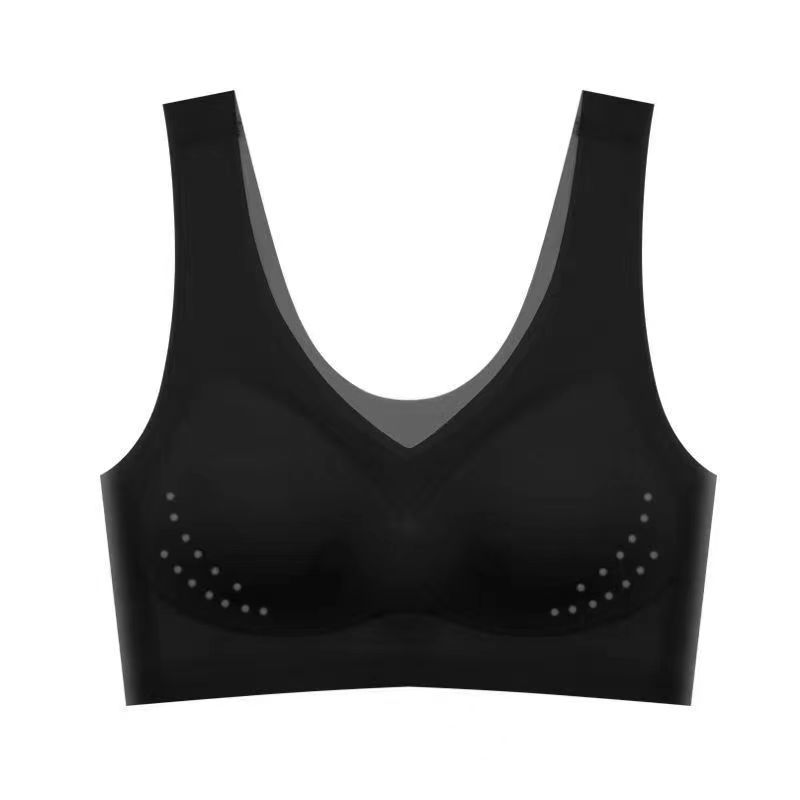 Ropa interior sin marcas delgada transpirable sin anillo de acero, chaleco deportivo anti-caída, sujetador de mujer, copa fija