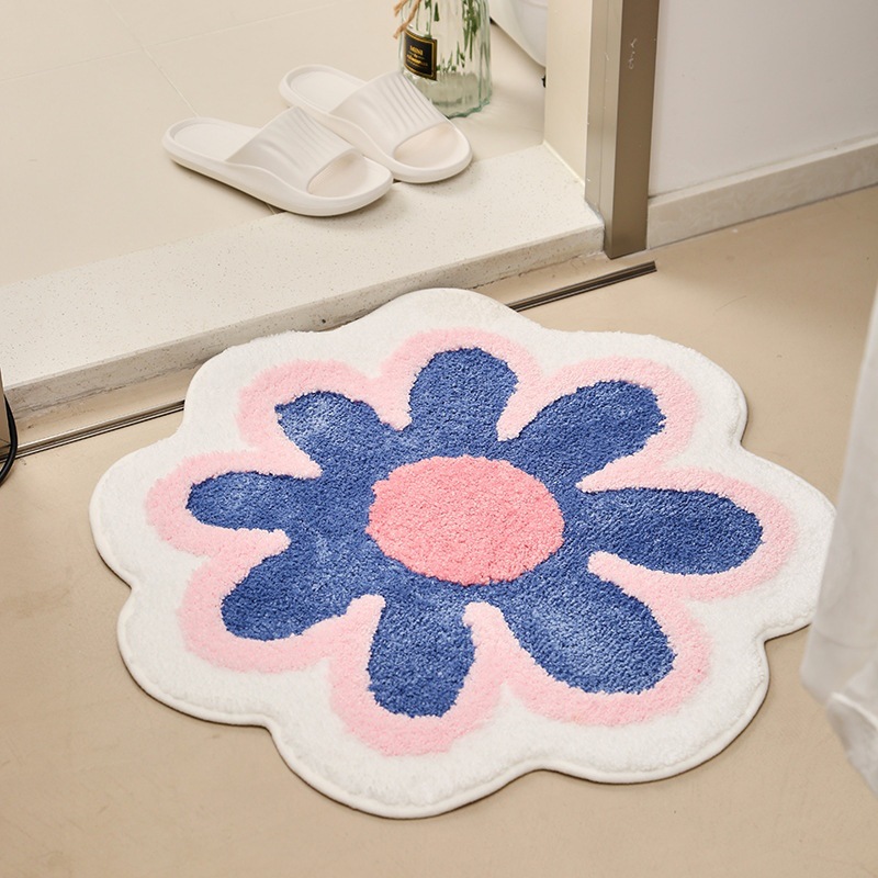 Simple ins flor alfombra de Cachemira hogar sala de estar sofá de noche mesa de café manta de baño absorbente espesado estera de la puerta