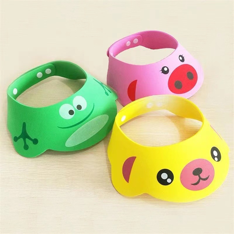 Baby Waterproof Ear Protection Children's Infant Bathing Shampoo Artifact Adjustable Silicone Shower Cap_voghion.com