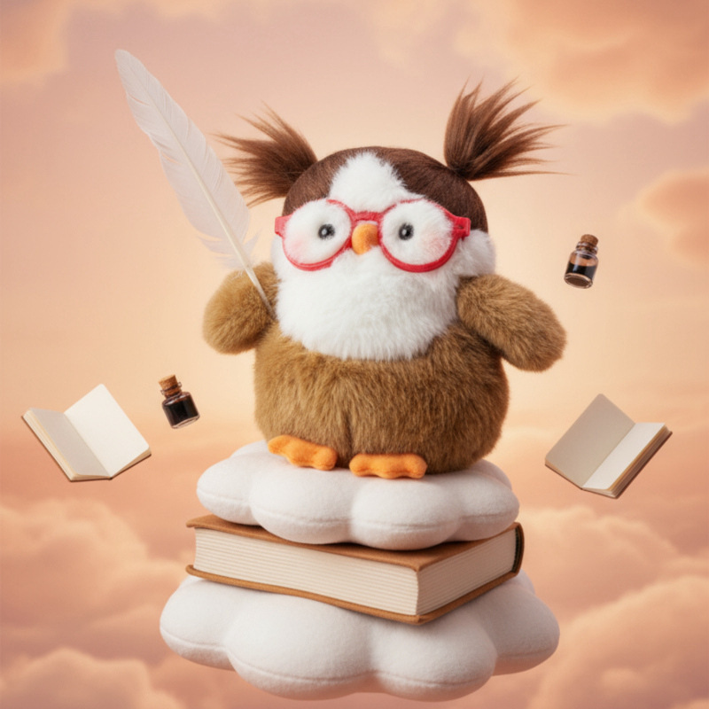 Aves transfronterizas extrañas peludos fritos pequeños loros pequeños gorriones muñecas de peluche juguetes de peluche