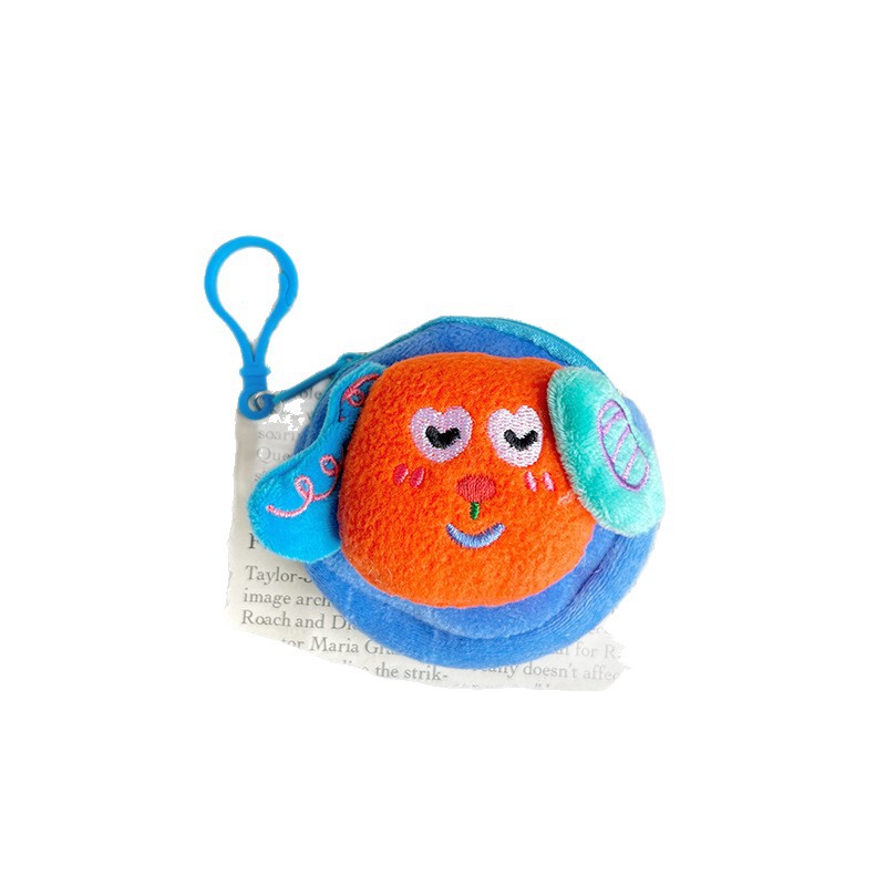 Diversión dopamina cachorro bolso de cambio creativo estudiantes lindos dibujos animados peluche colgante llave bolsa bolsa bolsa auriculares image 5