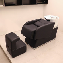 高端理发店网红发廊洗头床半躺式简约美发洗发床专用半躺冲水床