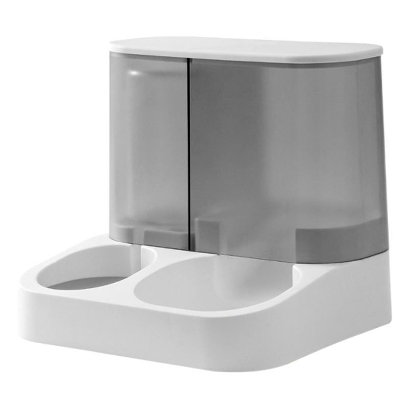 Nueva visual alimentador automático de mascotas gato dispositivo para beber perro tazón de fuente de alimentación de agua de cuenca gato perro Cubo de almacenamiento de alimentos