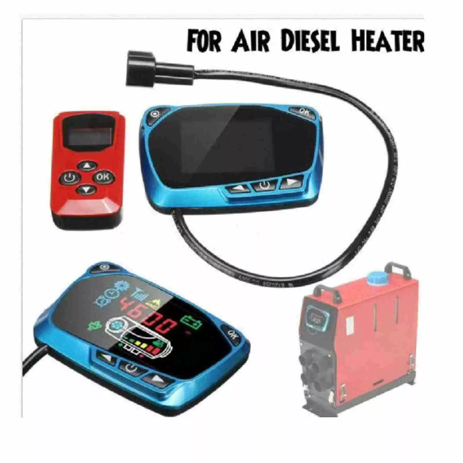 Дистанционное управление дисплея СИД ЛКД переключателя регулятора подогревателя топлива подогревателя стоянки может быть приуроченным экраном