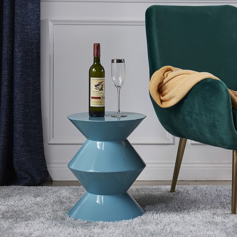 Nórdico de lujo ligero pequeño escritorio creativo sofá sala de estar esquina de unos pocos taburetes de fibra de vidrio