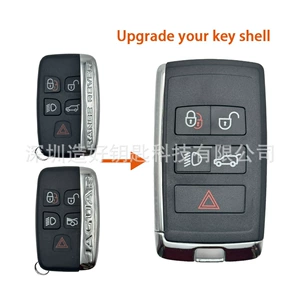 Land Rover Range Rover LR2 LR4 Jaguar üçün 5 düyməli ağıllı açar korpusu