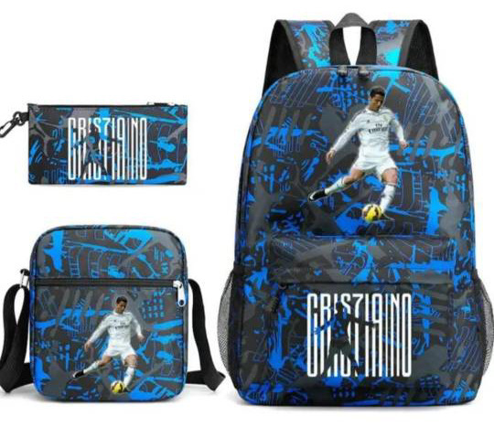 Mochila de tres piezas, mochila para hombres y mujeres, mochila a prueba de salpicaduras [una también es precio al por mayor] mochila de espalda protectora